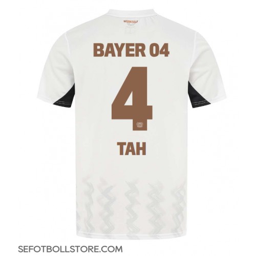 Bayer Leverkusen Jonathan Tah #4 Replika Bortatröja 2024-25 Kortärmad